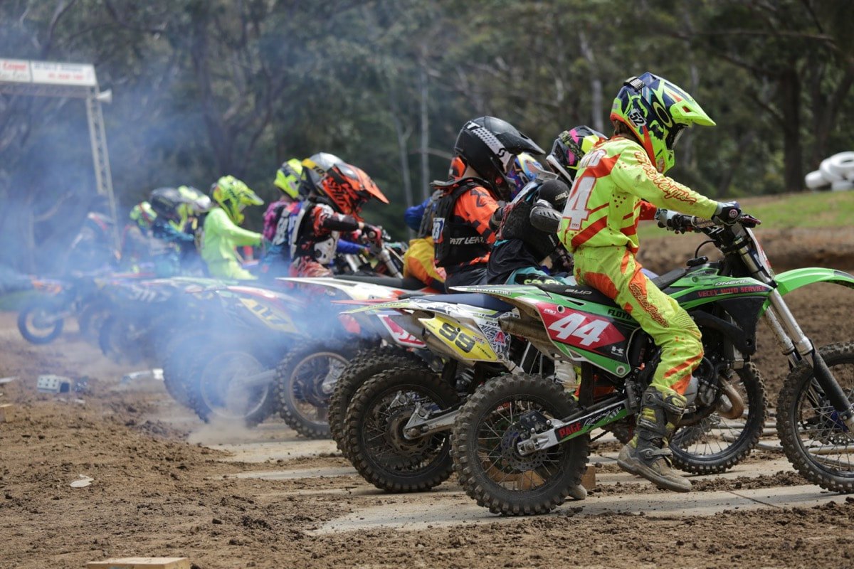 Starting gates at Wollongong Motorcycle Club