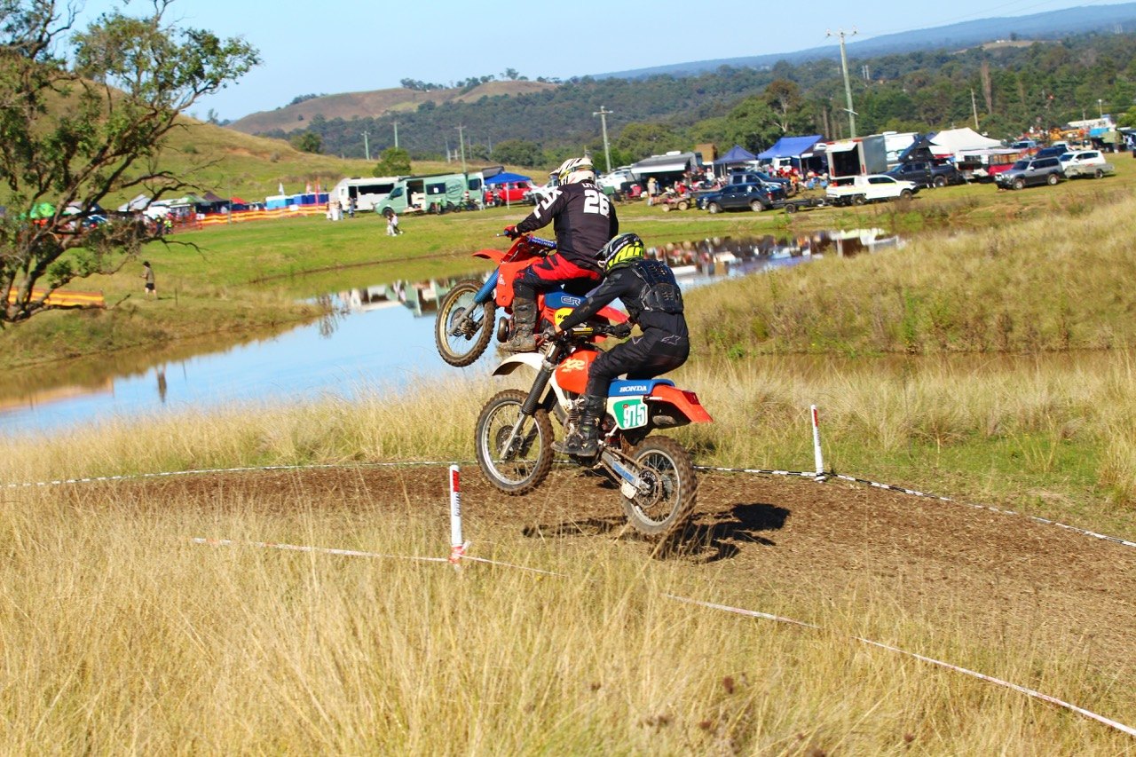Rider jumping at a Heaven VMX event