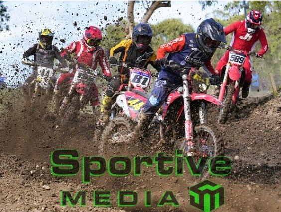 Racers on a muddy track at Hastings Valley