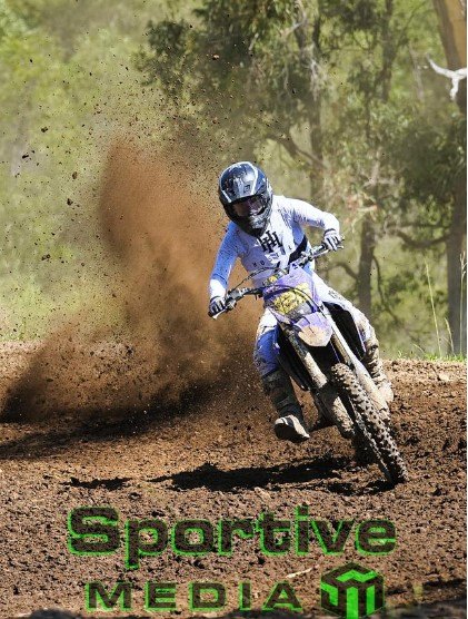 Rider cornering a berm at Hastings Valley